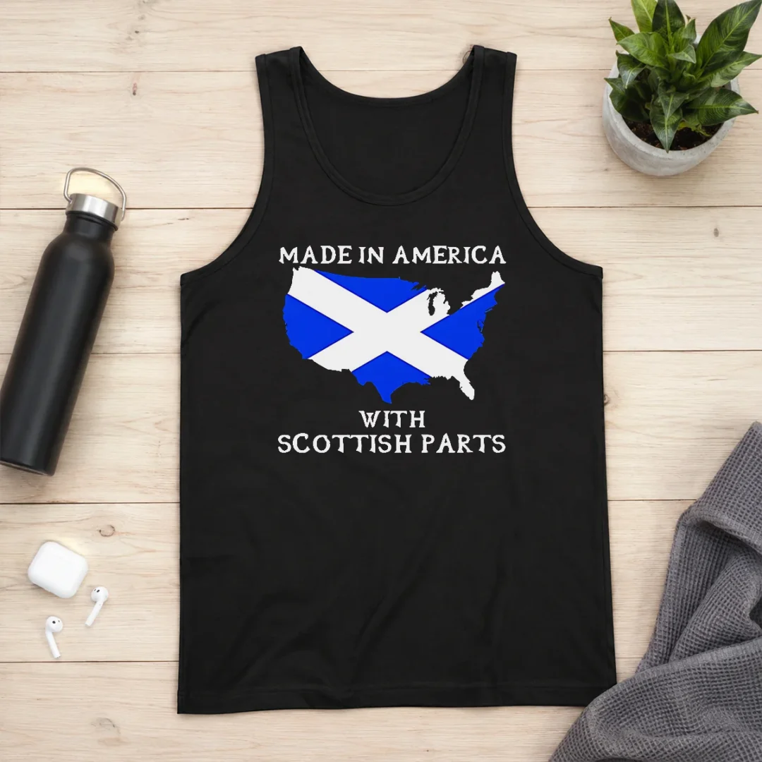 pretty-made-in-america-with-scottish-parts-united-states-of-america-scotland-heritage-tank-top Pretty Made In America With Scottish Parts United States Of America Scotland Heritage Tank Top