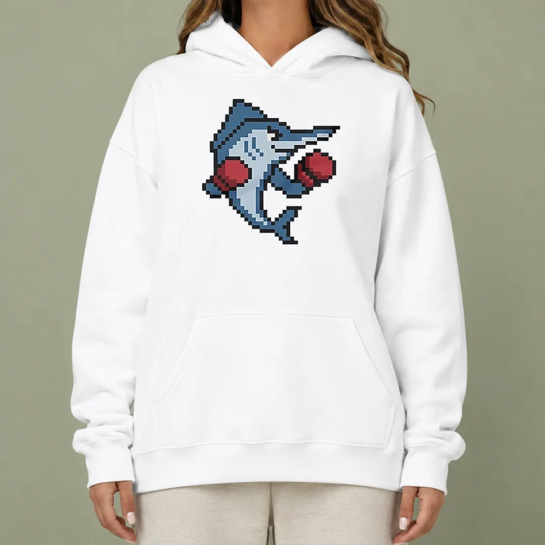 pretty-miami-marlins-mascot-wearing-gloves-el-caballo-pixel-style-hoodie Pretty Miami Marlins Mascot Wearing Gloves El Caballo Pixel Style Hoodie in navy blue with front graphic