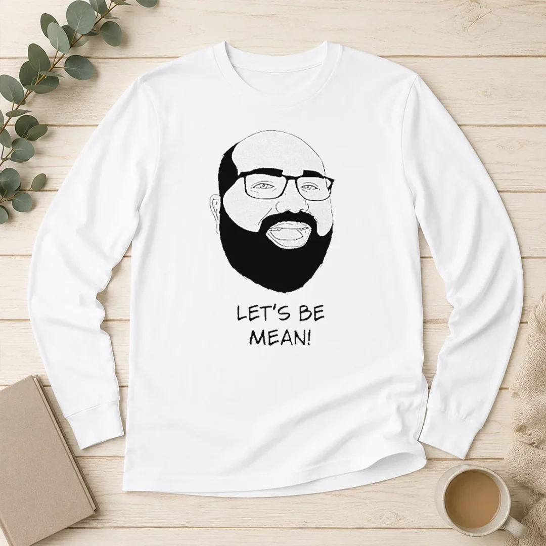 pretty-michael-stevens-lets-be-mean-vsauce-youtube-long-sleeve-shirt Pretty Michael Stevens Lets Be Mean Vsauce Youtube long sleeve shirt in black, featuring graphic print on front