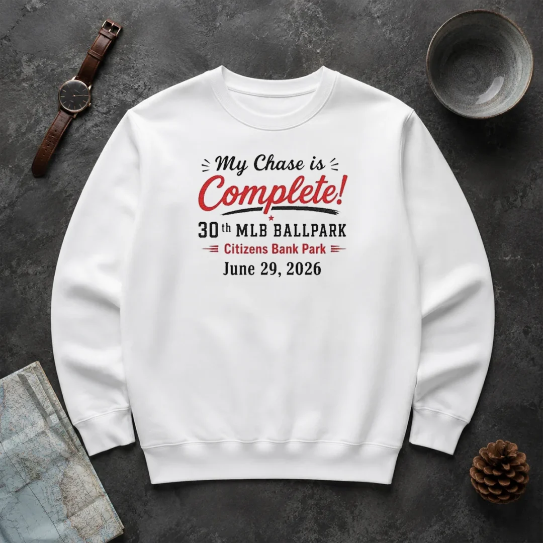 Pretty My Chase Is Complete 30th Ballpark Citizens Bank Park June 29 2026 Sweater Pretty My Chase Is Complete 30th Ballpark Citizens Bank Park June 29 2026 Sweater