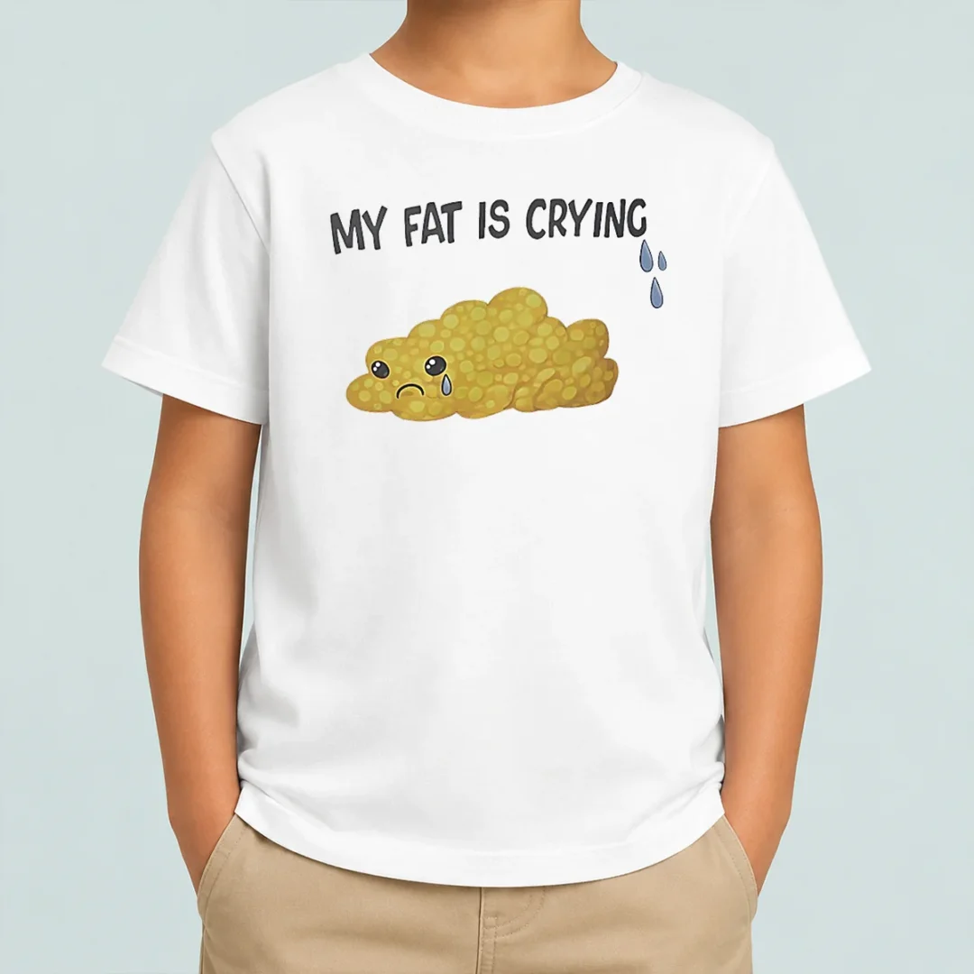 pretty-my-fat-is-crying-cute-fat-blob-tears-kids-t-shirt Pretty My Fat Is Crying Cute Fat Blob Tears Kids T-Shirt