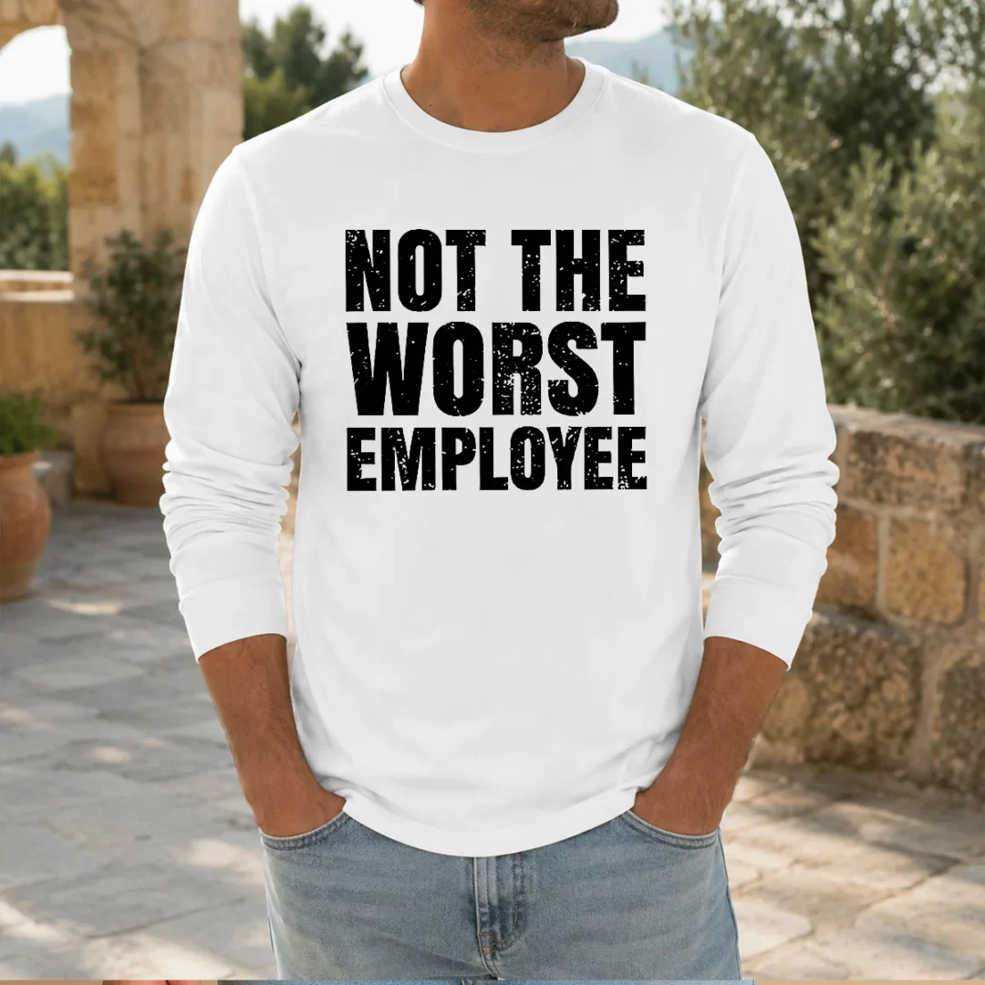 pretty-not-the-worst-employee-geek-long-sleeve-shirt Pretty Not The Worst Employee Geek Long Sleeve Shirt