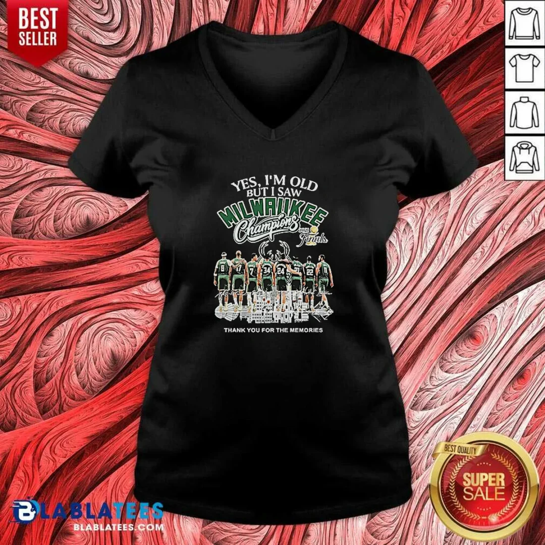 pretty-officials-yes-im-old-but-i-saw-milwaukee-bucks-champions-2021-finals-thank-you-for-the-mem-v-neck-shirt Pretty Officials Yes Im Old But I Saw Milwaukee Bucks Champions 2021 Finals Thank You For The Mem V-Neck Shirt