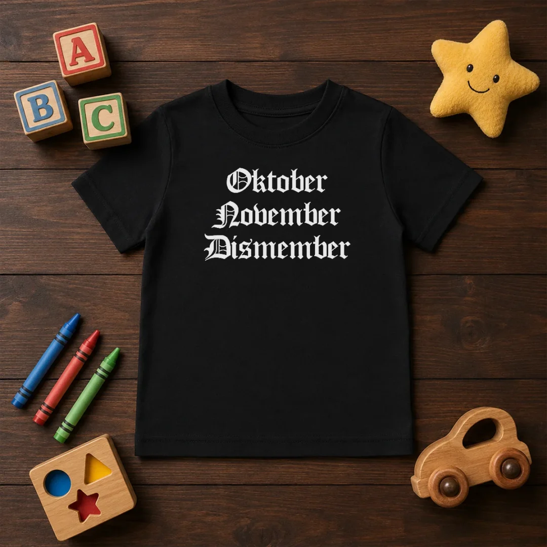 pretty-oktober-november-dismember-gothic-dark-kids-t-shirt Pretty Oktober November Dismember Gothic Dark Kids T-Shirt
