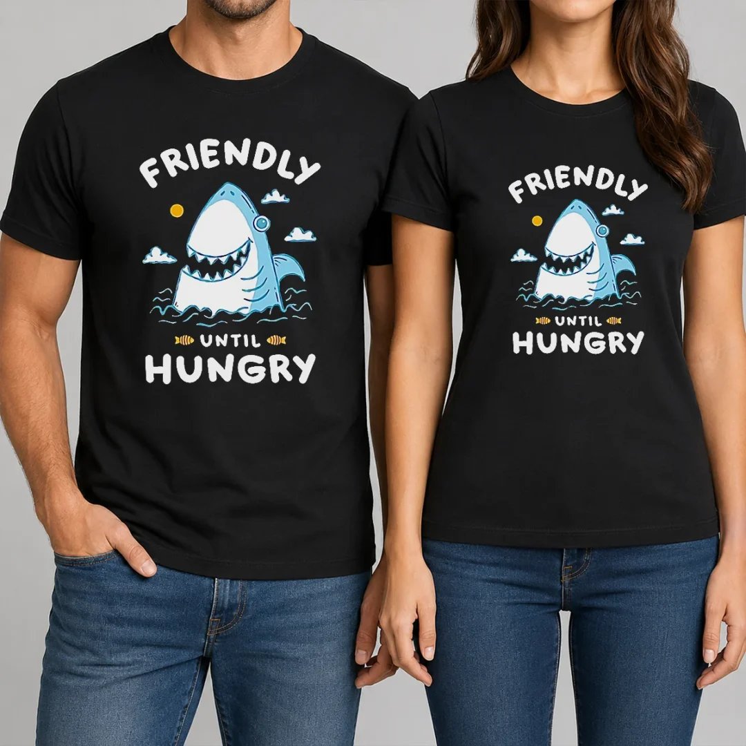 pretty-original-shark-grinning-friendly-until-hungry-t-shirt-1 Pretty Original Shark Grinning Friendly Until Hungry