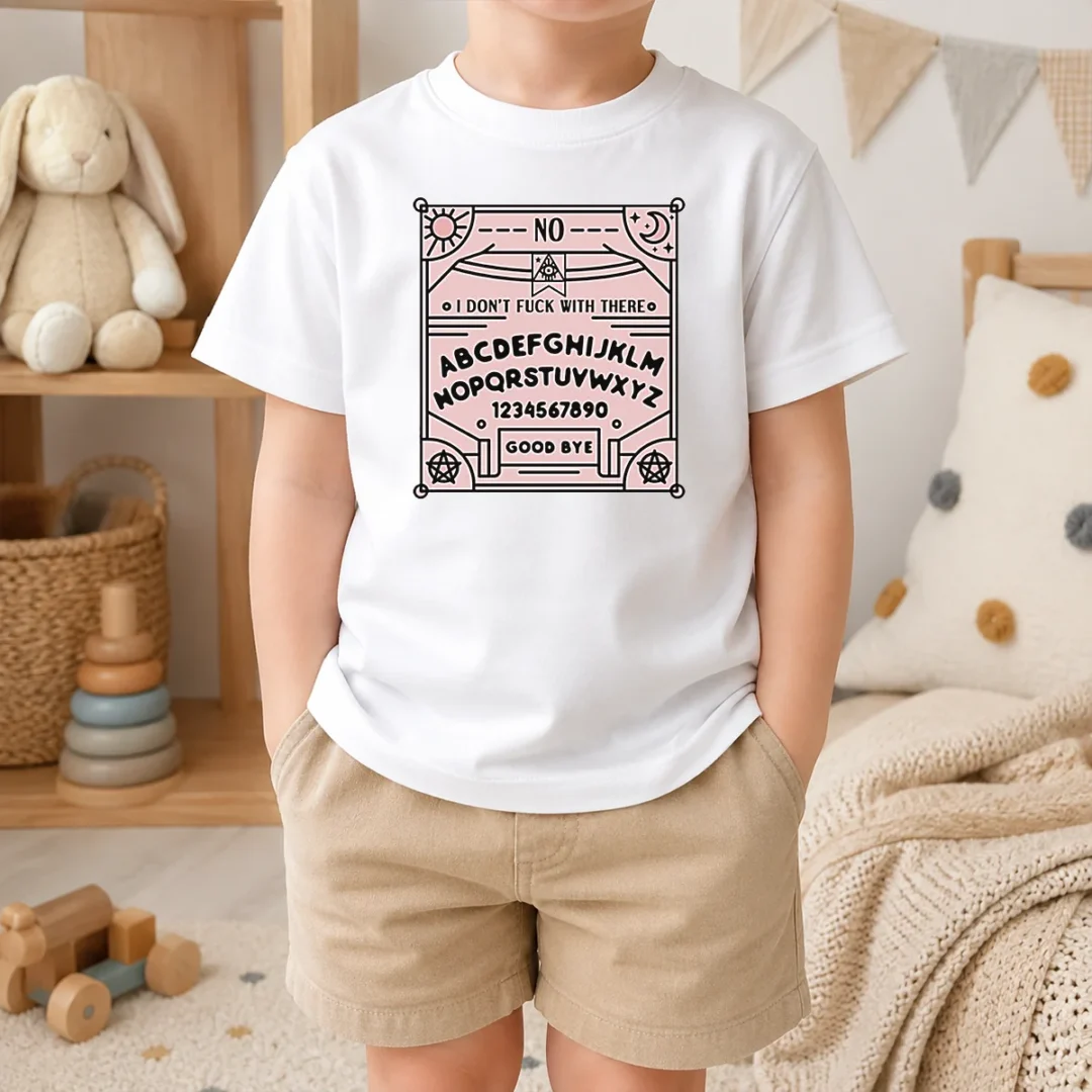 Pretty Ouija Board I Dont Fck With There Kids T Shirt Pretty Ouija Board I Dont Fck With There Kids T-Shirt