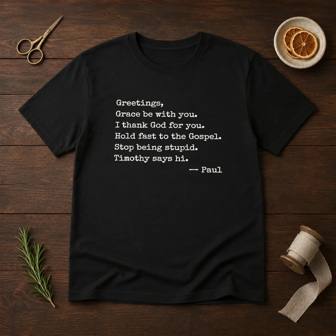 pretty-paul-greetings-grace-be-with-you-i-thank-god-for-you-t-shirt Pretty Paul Greetings Grace Be With You I Thank God For You