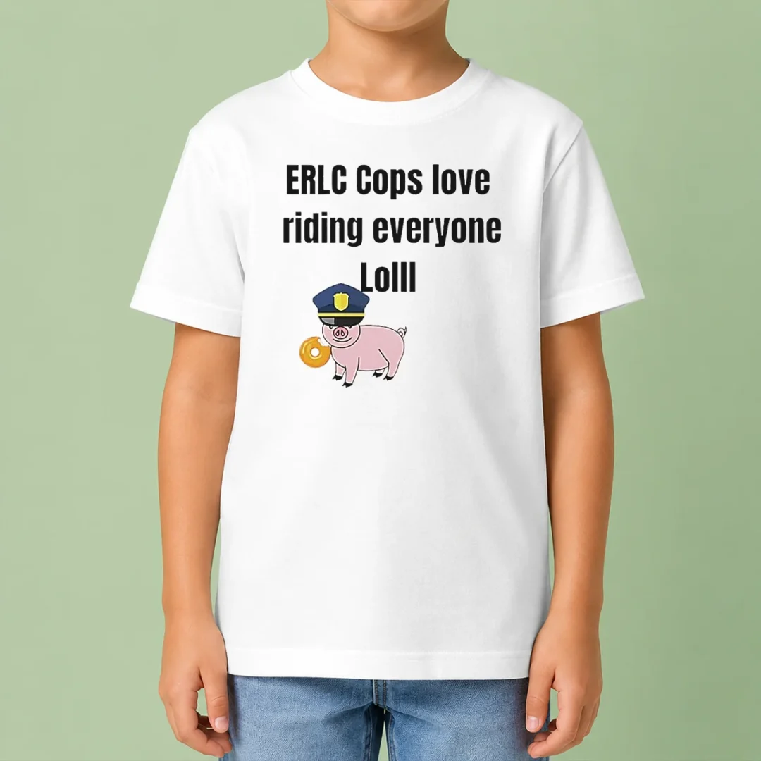 pretty-pig-erlc-cops-love-riding-everyone-lolll-kids-t-shirt Pretty Pig Erlc Cops Love Riding Everyone Lolll Kids T-Shirt
