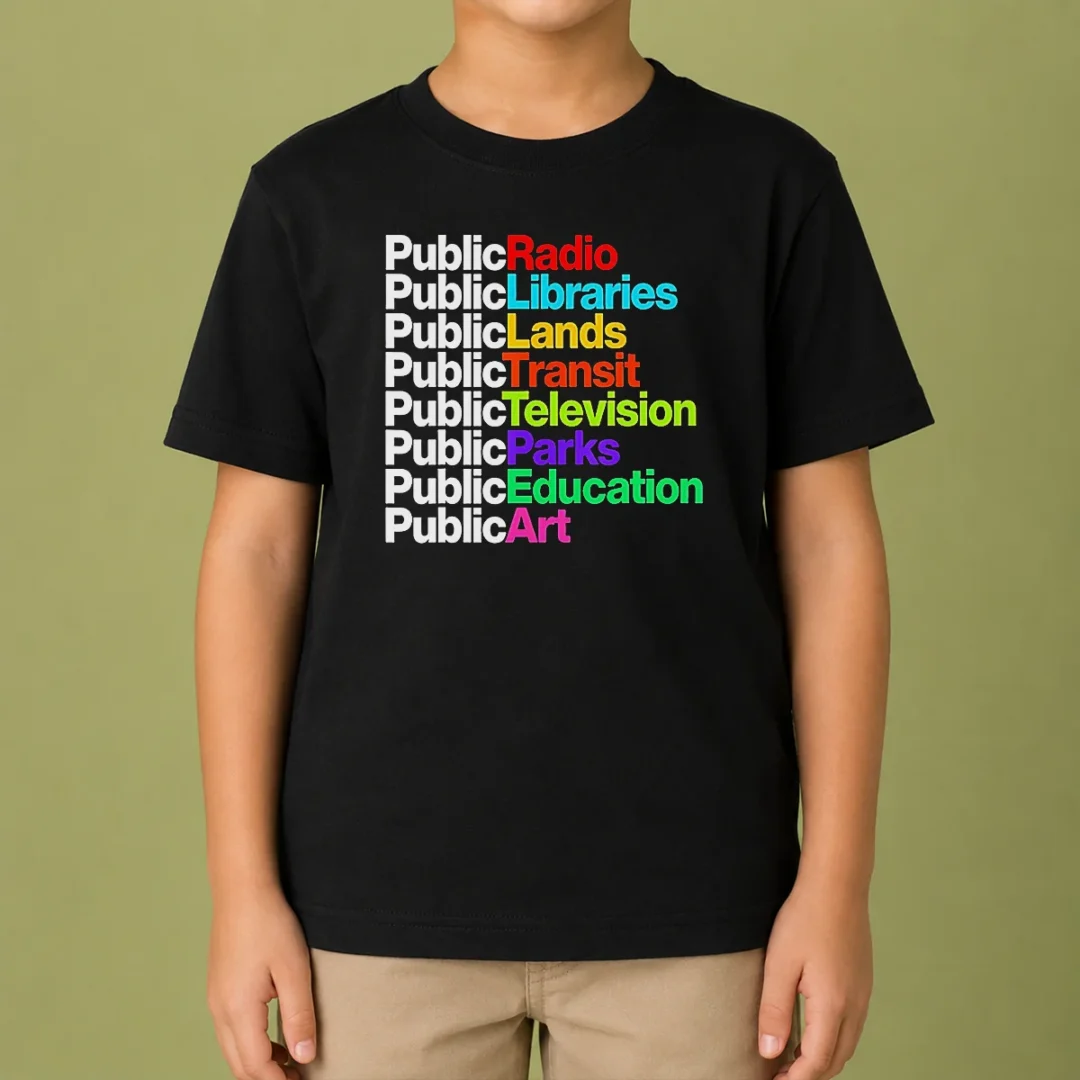 pretty-public-radio-libraries-lands-transit-television-parks-education-art-kids-t-shirt Pretty Public Radio Libraries Lands Transit Television Parks Education Art Kids T-Shirt