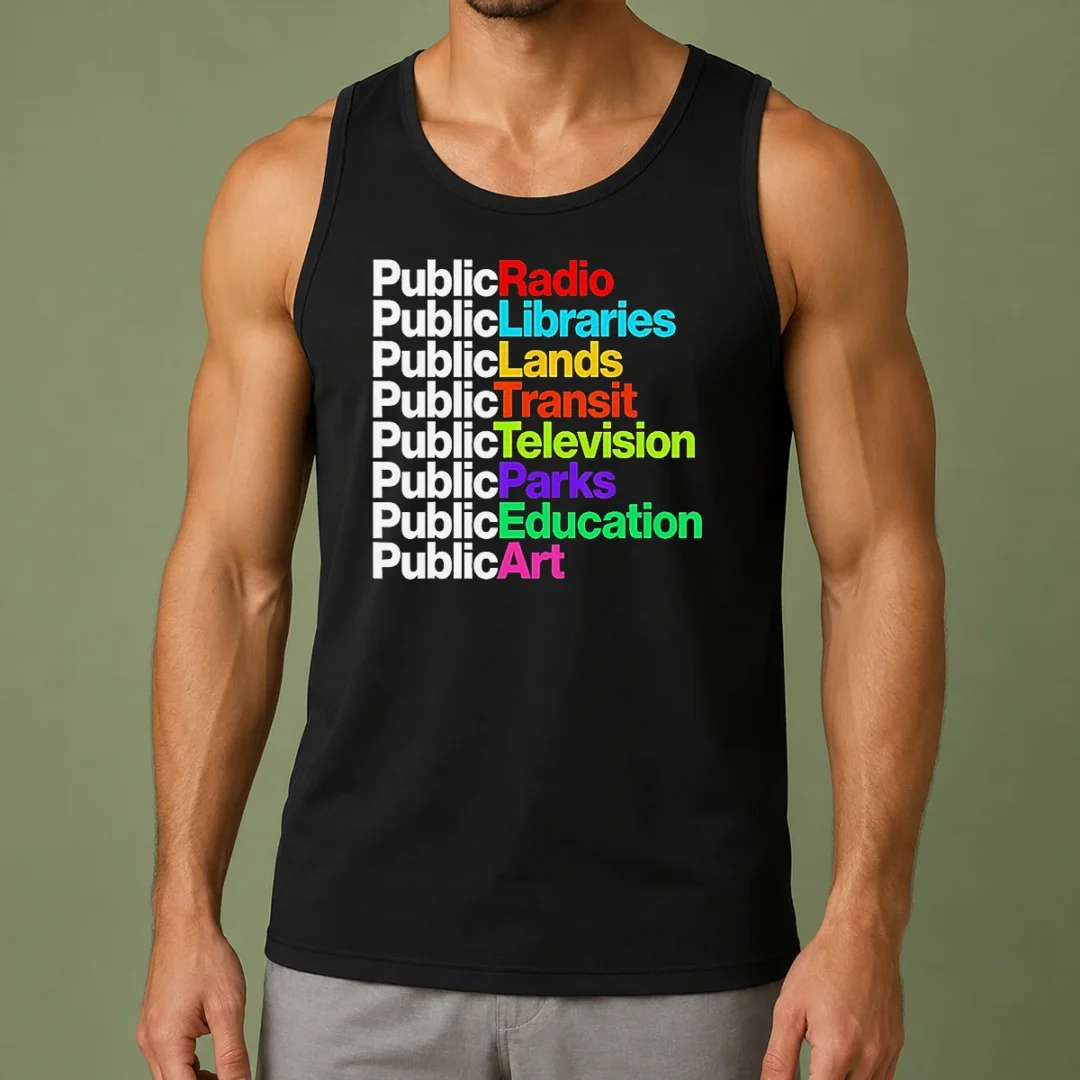 pretty-public-radio-libraries-lands-transit-television-parks-education-art-tank-top Pretty Public Radio Libraries Lands Transit Television Parks Education Art Tank Top