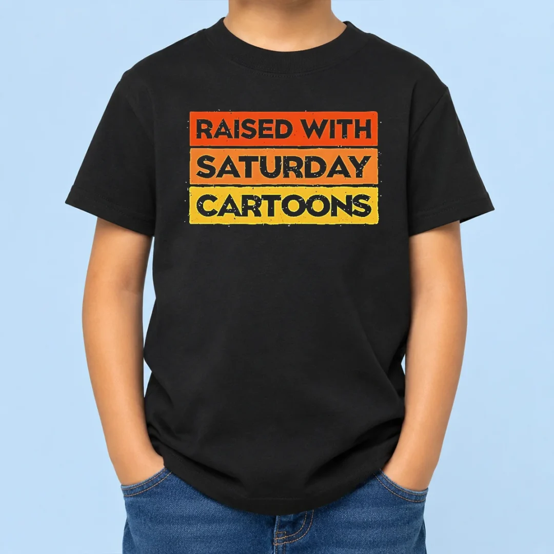 pretty-raised-with-saturday-cartoons-retro-90s-kids-t-shirt Pretty Raised With Saturday Cartoons Retro 90s Kids T-Shirt