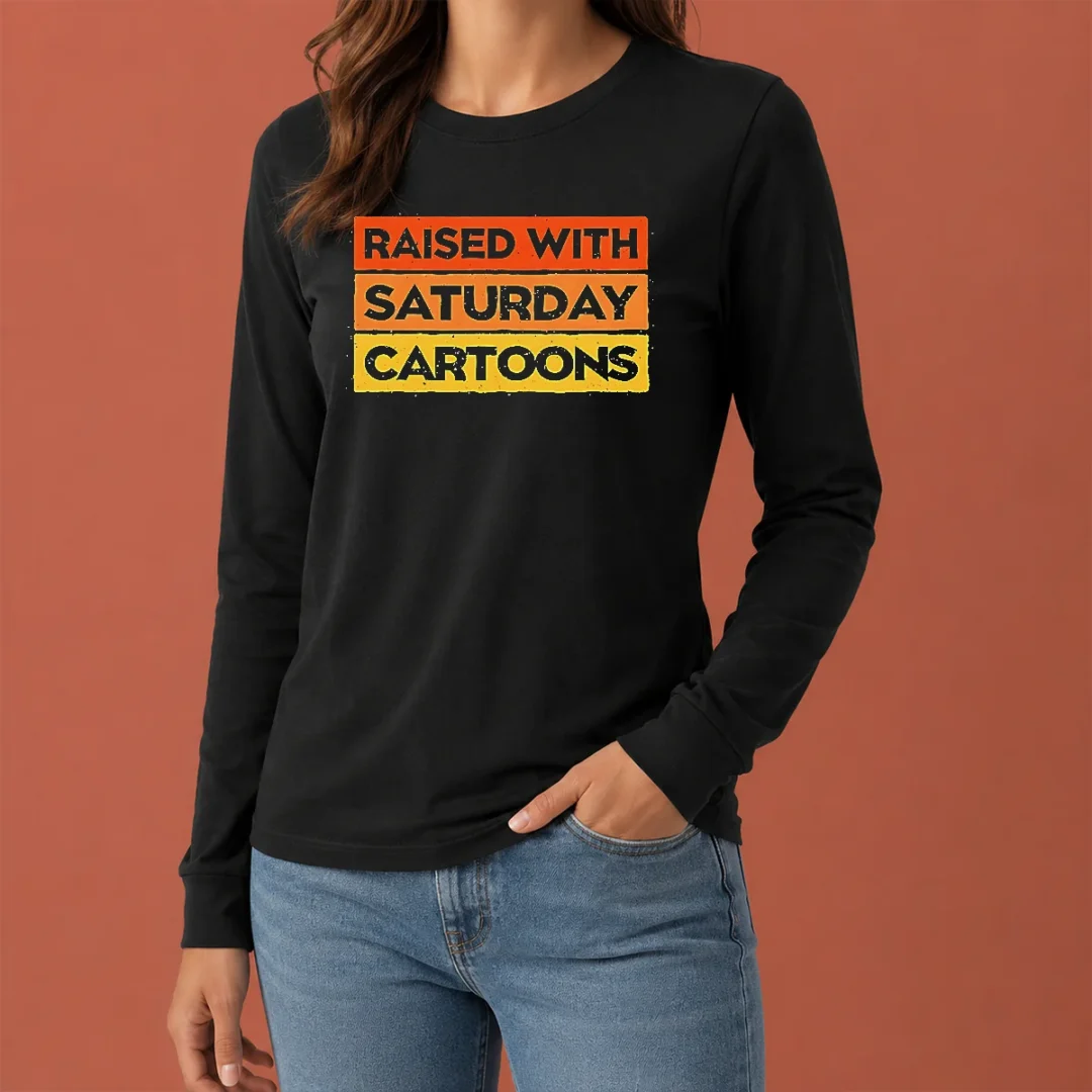 pretty-raised-with-saturday-cartoons-retro-90s-long-sleeve-shirt Pretty Raised With Saturday Cartoons Retro 90s Long Sleeve Shirt
