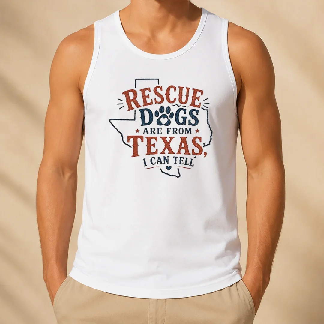 pretty-rescue-dogs-are-from-texas-i-can-tell-tank-top Pretty Rescue Dogs Are From Texas I Can Tell Tank Top