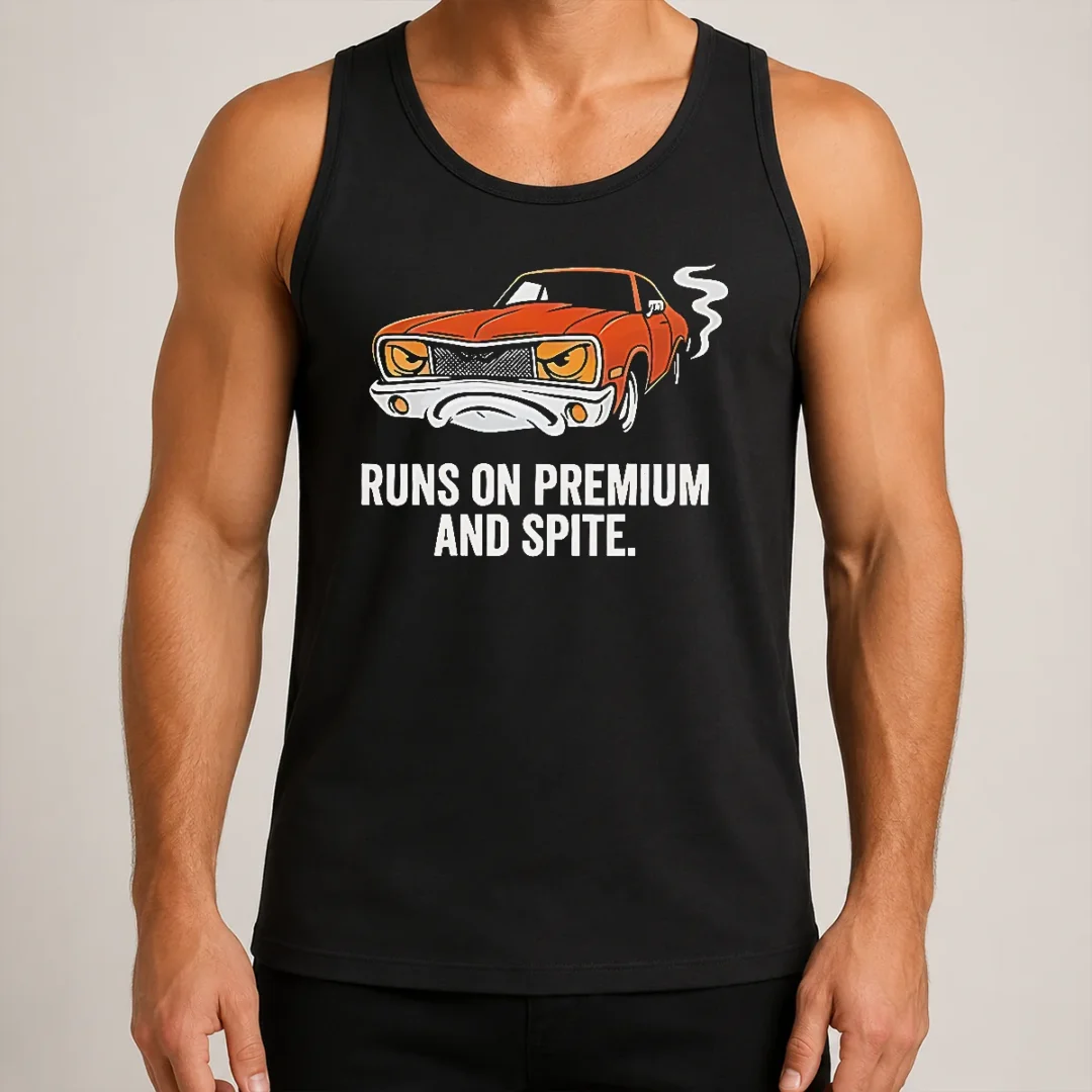 pretty-runs-on-premium-and-spite-muscle-car-tank-top Pretty Runs On Premium And Spite Muscle Car Tank Top