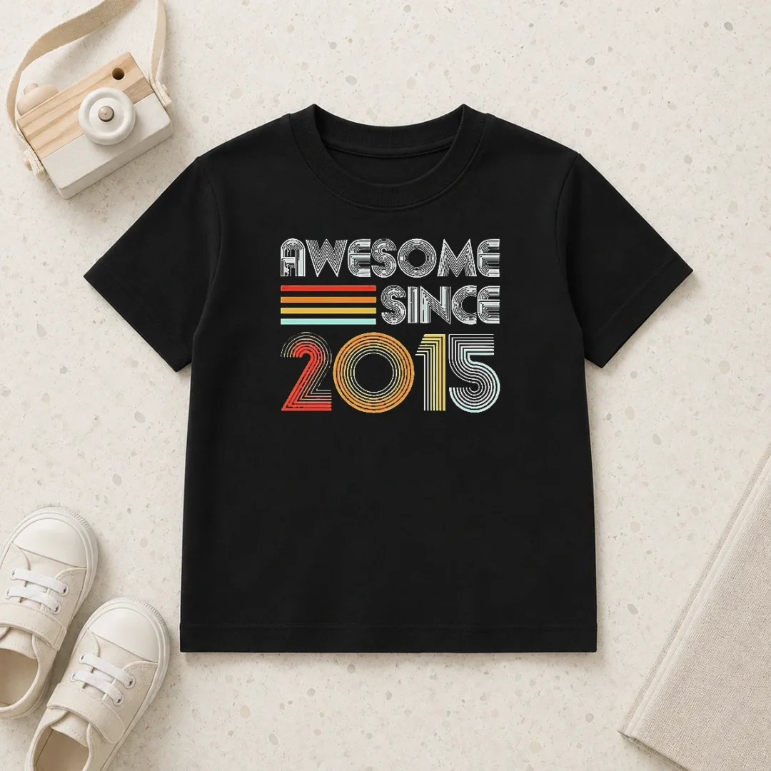 pretty-since-2015-vintage-kids-t-shirt Pretty Since 2015 Vintage Kids T-Shirt
