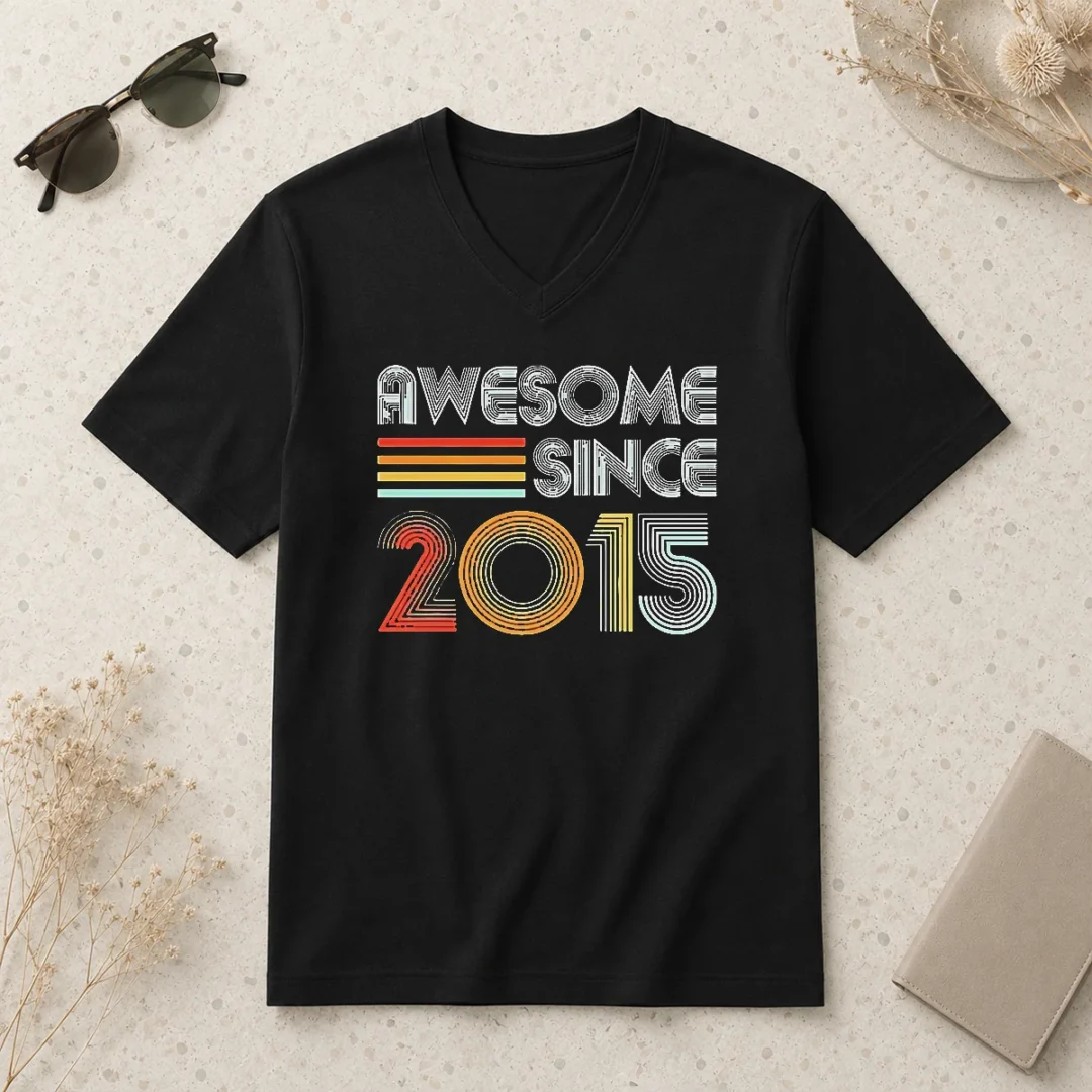 pretty-since-2015-vintage-v-neck-shirt Pretty Since 2015 Vintage V-Neck Shirt