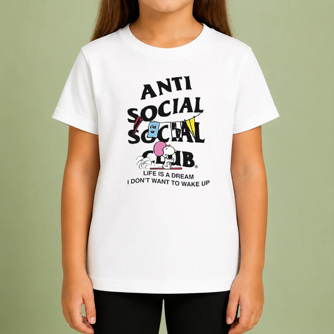 pretty-snoopy-anti-social-club-life-is-a-dream-i-don-t-want-to-wake-up-kids-t-shirt Pretty Snoopy Anti Social Club Life Is A Dream I Don'T Want To Wake Up Kids T-Shirt