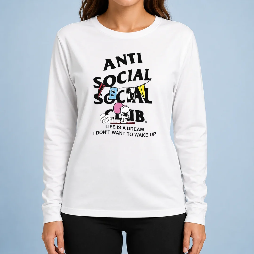 pretty-snoopy-anti-social-club-life-is-a-dream-i-don-t-want-to-wake-up-long-sleeve-shirt Pretty Snoopy Anti Social Club Life Is A Dream I Don'T Want To Wake Up Long Sleeve Shirt