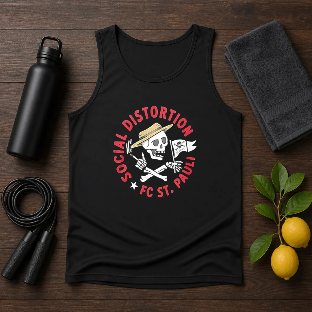 pretty-social-distortion-fc-st-pauli-skull-with-straw-hat-and-flag-tank-top Pretty Social Distortion FC St Pauli Skull With Straw Hat And Flag Tank Top