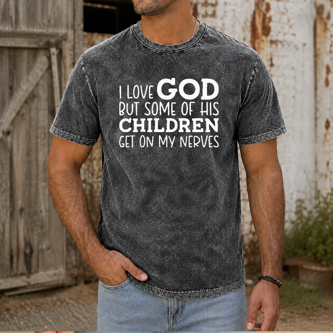 pretty-some-of-god-s-children-washed-t-shirt Pretty Some Of God'S Children Washed T-Shirt