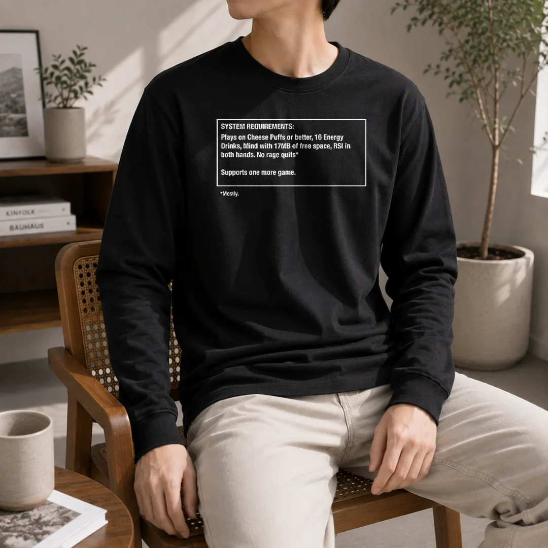 pretty-system-requirements-for-gamers-no-rage-quits-long-sleeve-shirt Pretty System Requirements For Gamers No Rage Quits Long Sleeve Shirt