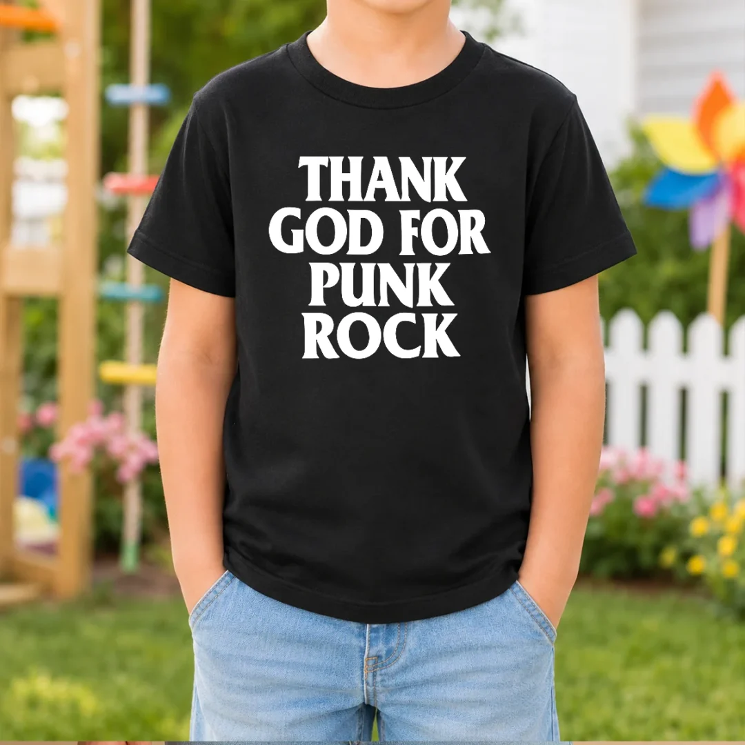 pretty-thank-god-for-punk-rock-music-lover-band-kids-t-shirt Pretty Thank God For Punk Rock Music Lover Band Kids T-Shirt