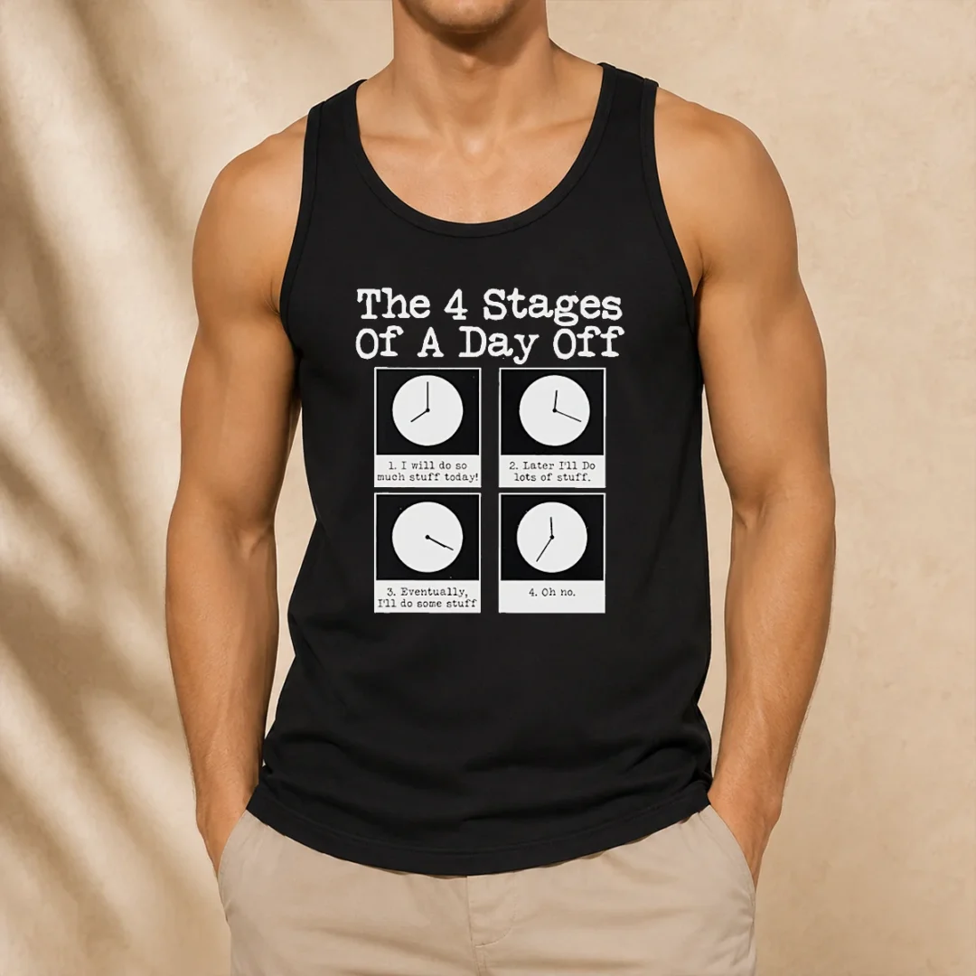 pretty-the-4-stages-of-a-day-off-tank-top Pretty The 4 Stages Of A Day Off Tank Top