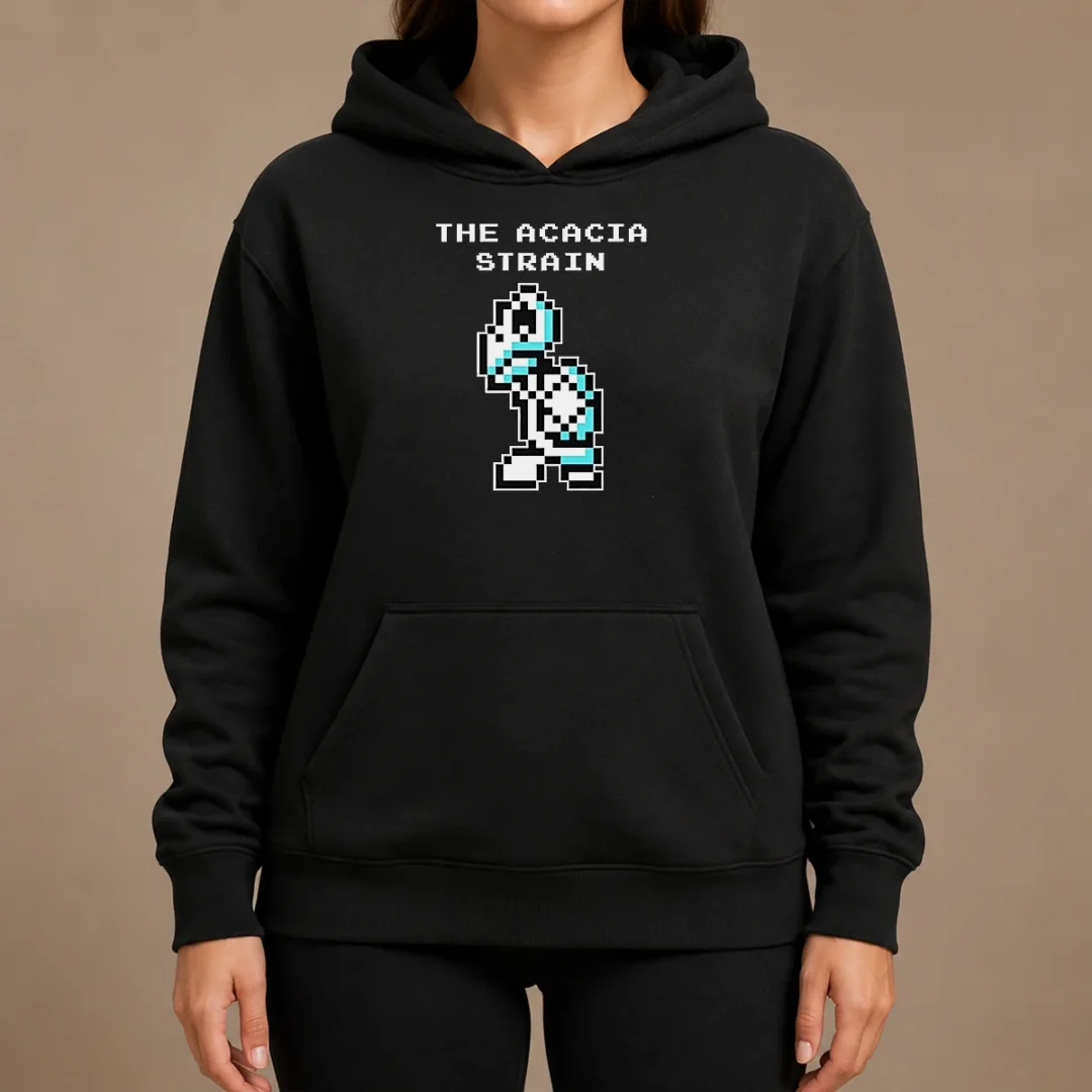 Pretty The Acacia Strain 8 Bit Pixel Art Robot Hoodie Pretty The Acacia Strain 8 Bit Pixel Art Robot Hoodie