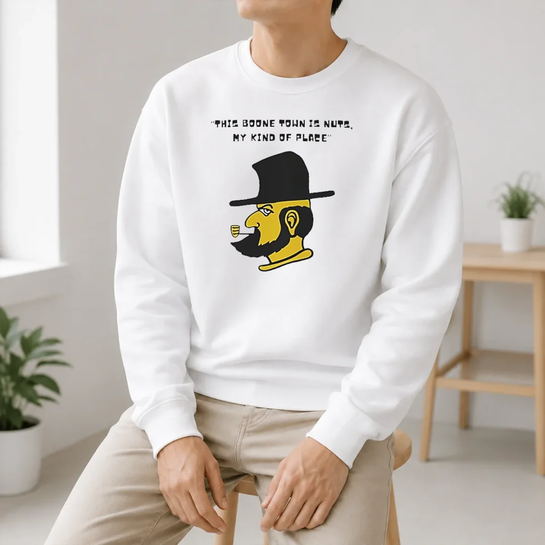 Pretty This Boone Town Is Nuts My Kind Of Place Sweater Pretty This Boone Town Is Nuts My Kind Of Place Sweater in cozy knit fabric with crew neck and long sleeves