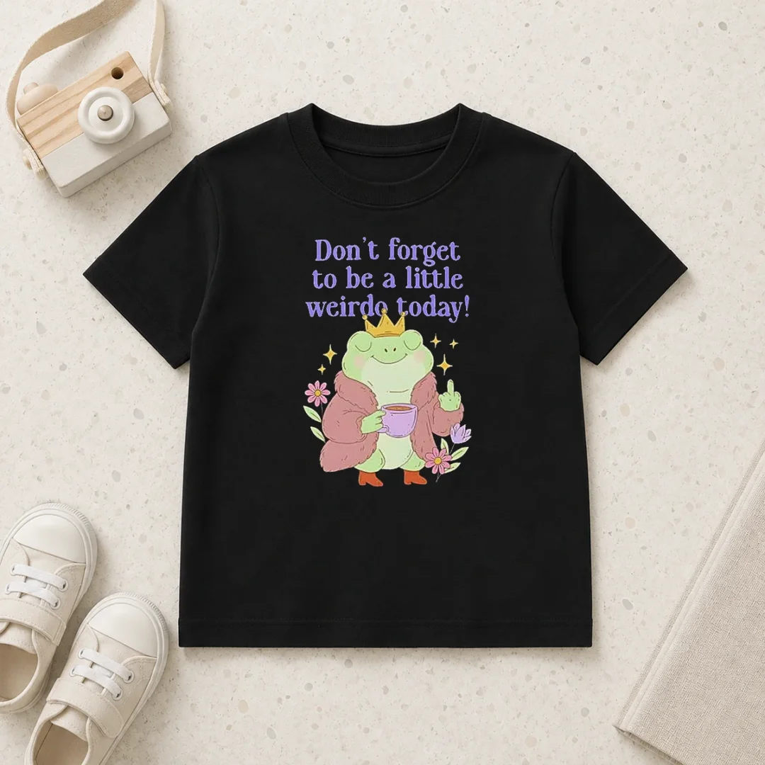 pretty-top-dont-forget-to-be-a-little-weirdo-today-frog-kids-t-shirt Pretty Top Dont Forget To Be A Little Weirdo Today Frog Kids T-Shirt