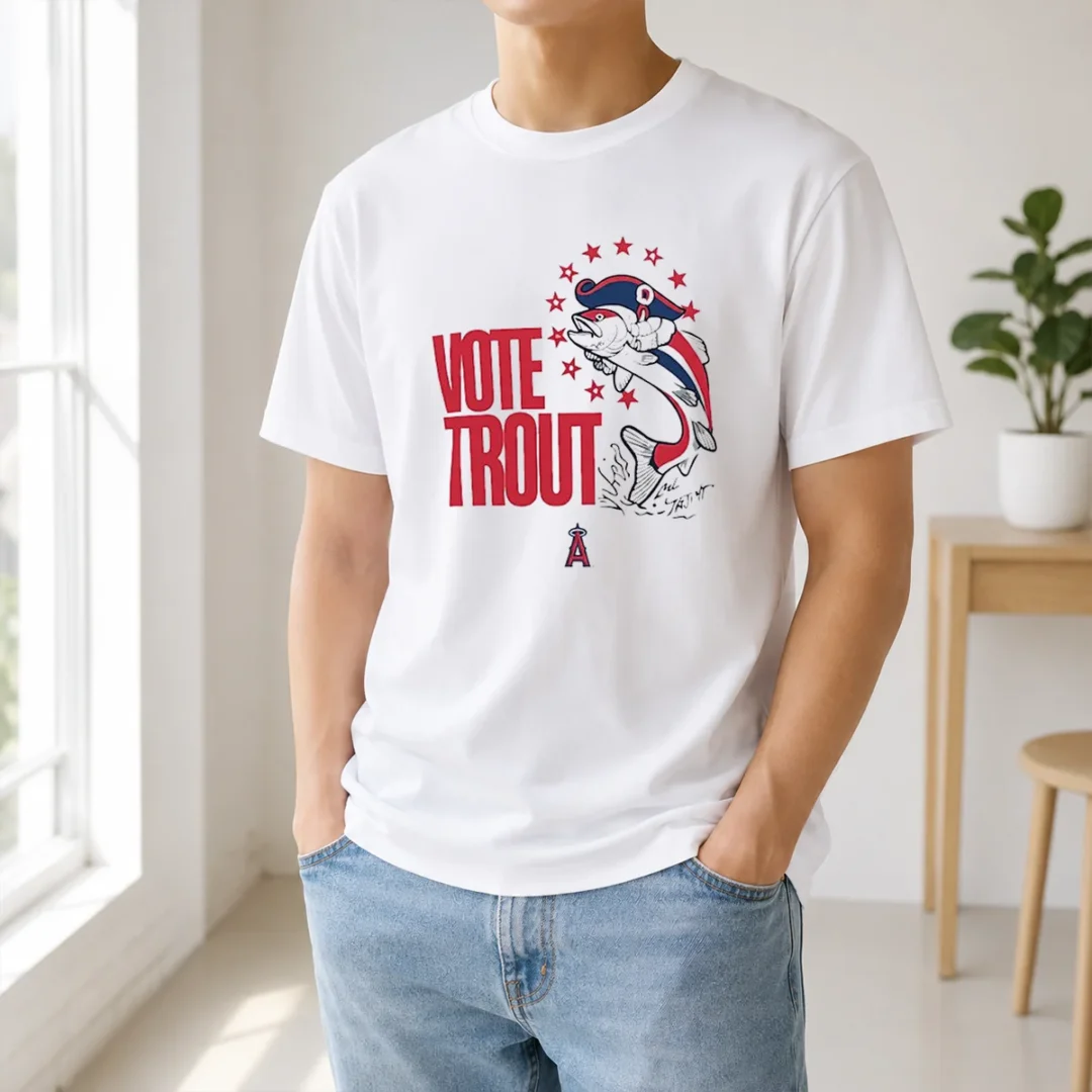 Pretty Trout Signature Vote For Mike Trout Angels t shirt Pretty Trout Signature Vote For Mike Trout Angels
