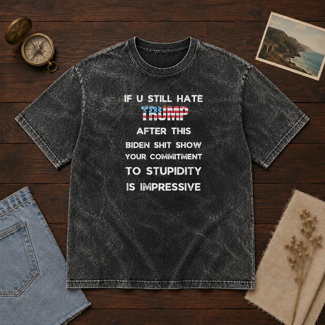 pretty-trump-and-biden-shit-show-political-washed-t-shirt-2 Pretty Trump And Biden Shit Show Political Washed T Shirt in soft washed cotton fabric