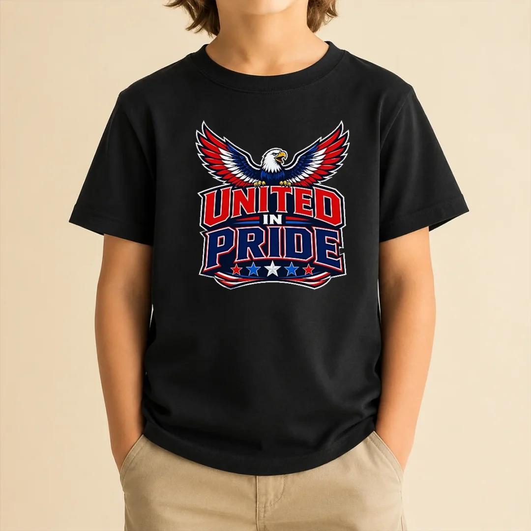 pretty-united-in-pride-eagle-typography-kids-t-shirt-1 Pretty United In Pride Eagle Typography Kids T-Shirt