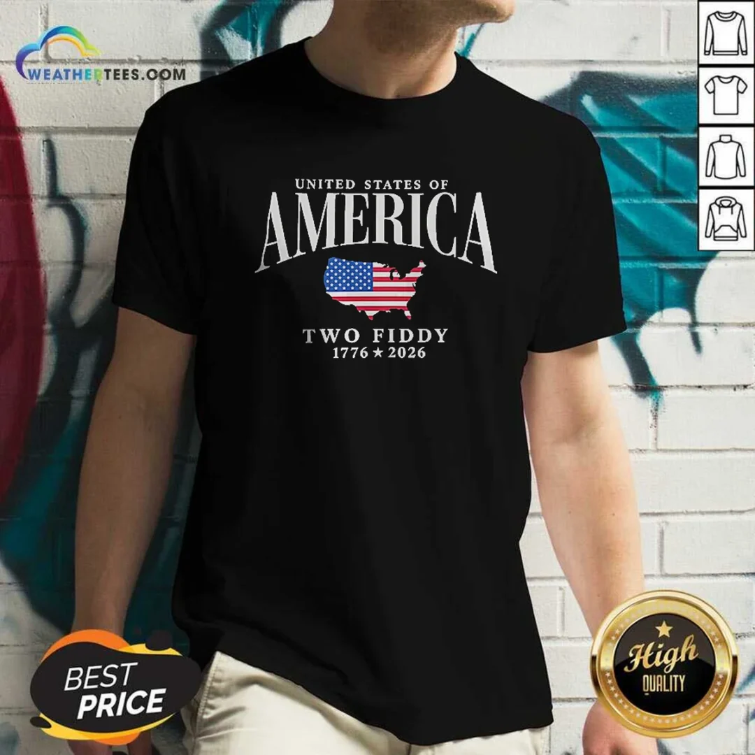 pretty-united-states-of-america-two-fiddy-1776-2026-v-neck-shirt-v-neck-optimized Pretty United States Of America Two Fiddy 1776 2026 V Neck Shirt v neck optimized featuring patriotic graphic design