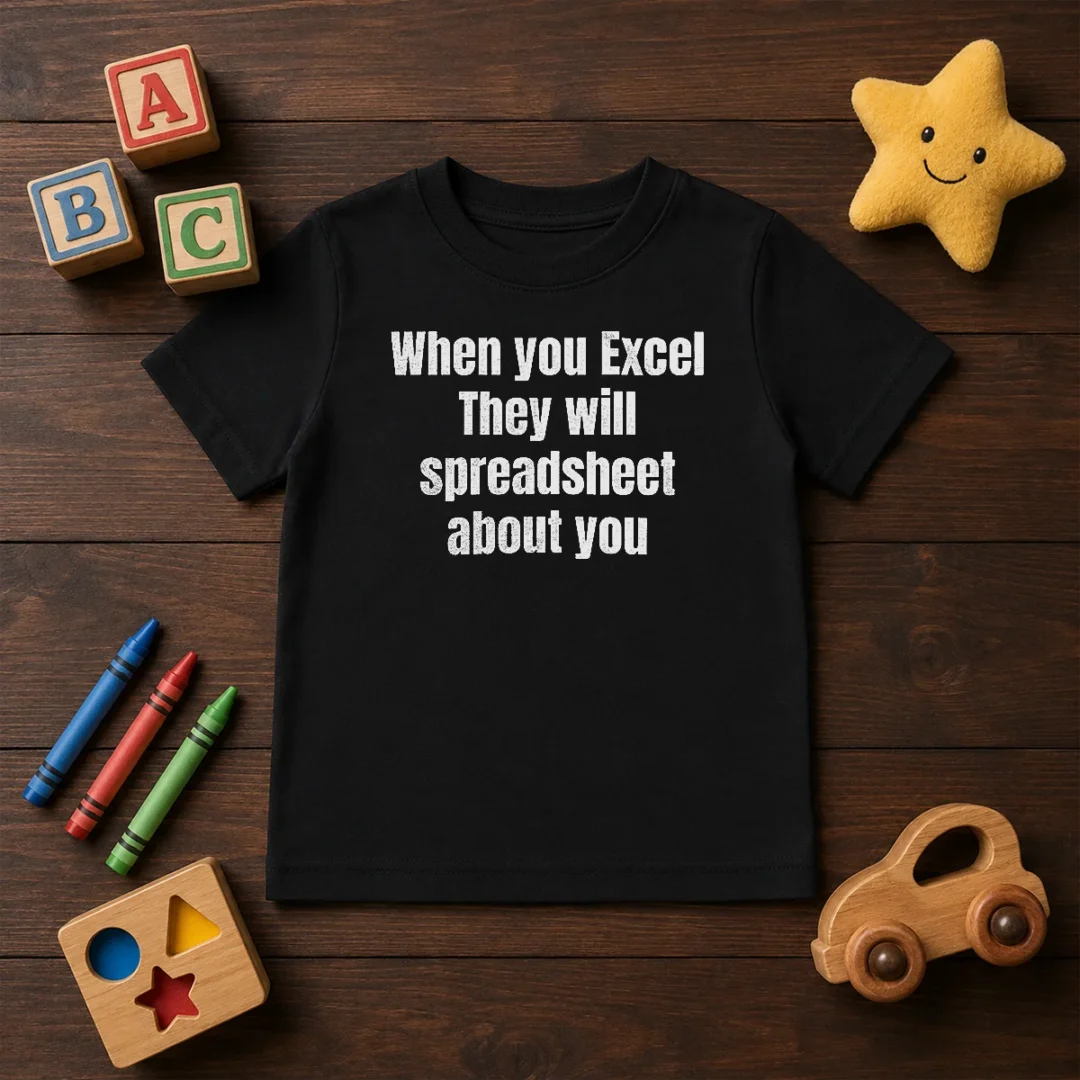 pretty-when-you-excel-they-will-spreadsheet-about-you-kids-t-shirt Pretty When You Excel They Will Spreadsheet About You Kids T-Shirt