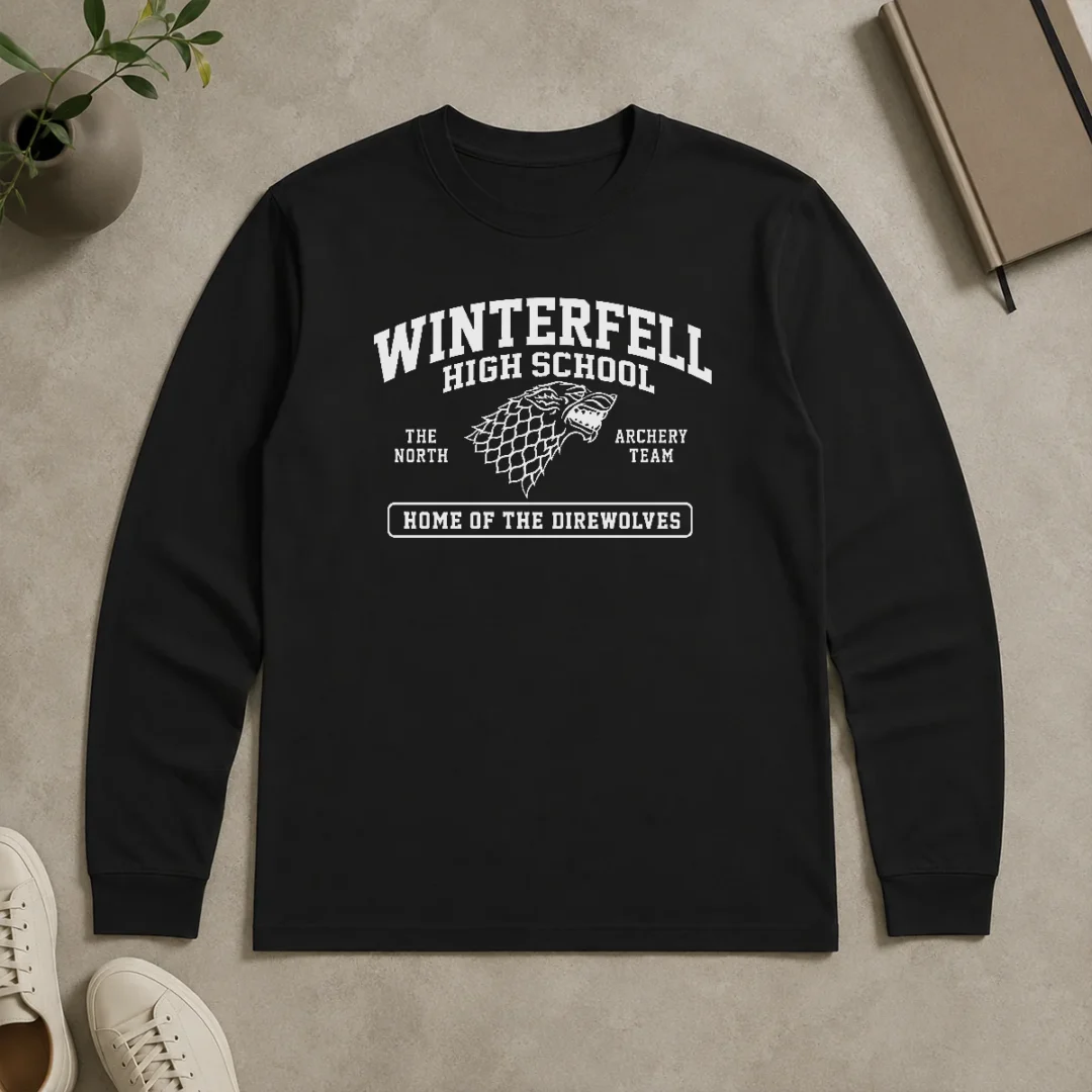 Pretty Winterfell High School Geek Long Sleeve Shirt Pretty Winterfell High School Geek Long Sleeve Shirt