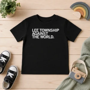 Awesome Lee Township Against The World Local Community Kids T Shirt in bright colors for children