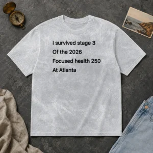 Top I Survived Stage 3 Of The 2026 Focused Health 250 At Atlanta Washed T-Shirt