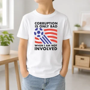 Premium Nice Corruption Is Only Bad When I Am Not Involved Kids T-Shirt