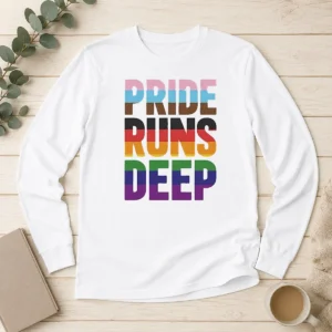 Funny Seattle Kraken Pride Runs Deep Long Sleeve Shirt