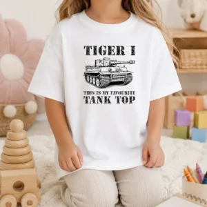 Awesome Tiger I This Is My Favourite Tank Military Kids T-Shirt