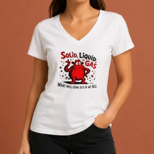 Pretty Thing One Dr Seuss Solid Liquid Or Gas What Will Come Out Of My Ass V-Neck Shirt