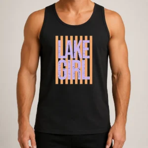 Official Retro Stripes Sunshine Lake Girl Tank Top