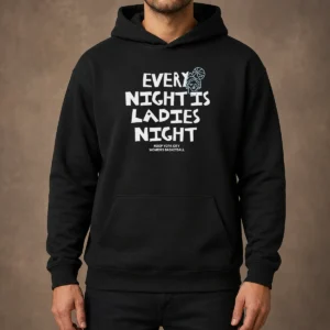 Official Funny Every Night Is Ladies Night Hoop York City Women'S Basketball Hoodie