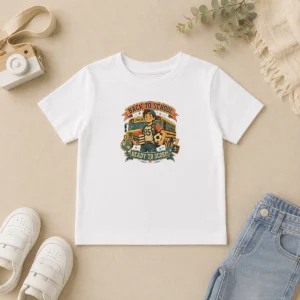 Pretty Back To School Vintage Soccer Spirit Kids T-Shirt