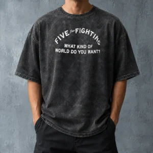 Pretty Five For Fighting What Kind Of World Do You Want Washed T-Shirt