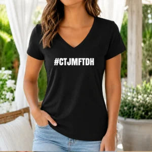 Top Tiakola #Ctjmftdh French Rap Fan V-Neck Shirt