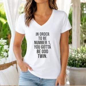 Hot In Order To Be Number 1 You Gotta Be Odd Twin V-Neck Shirt