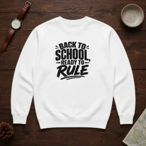 Official Back To School Ready To Rule Silhouette Sweater