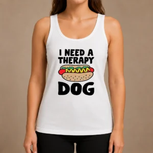 Nice Therapy Dog Ivory Tank Top